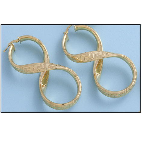 AROS EN ORO DE 18KL CON GRECA