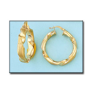 AROS EN ORO DE 18KL MEDIDA INTERIOR 25MM