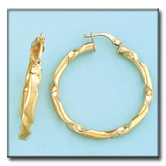 AROS EN ORO DE 18KL MEDIDA INTERIOR 30MM