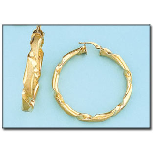 AROS EN ORO DE 18KL MEDIDA INTERIOR 40MM