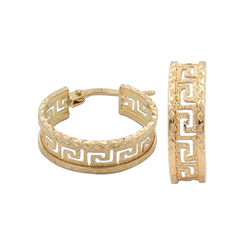 AROS GRECA ORO 18KL - 11MM
