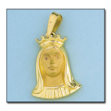 CABEZA ORO 18KL V. MILAGROSA - 19X27MM