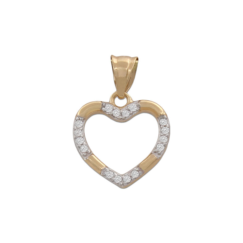 COLGANTE CORAZON ORO 18KL CIRCONITAS