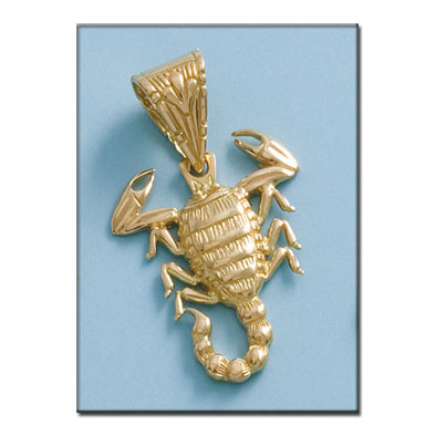 COLGANTE ESCORPION ORO 18KL DE 32X38MM