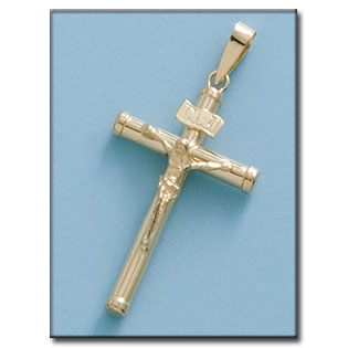 CRUZ EN ORO DE 18KL CON CRISTO - 18X33MM