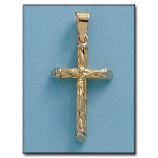 CRUZ EN ORO DE 18KL CON CRISTO- 14X25MM