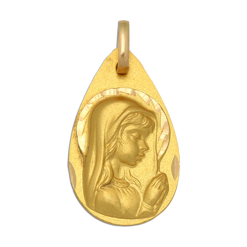 MEDALLA ORO 18KL V. NIÑA MEDIDA 13X22 MM