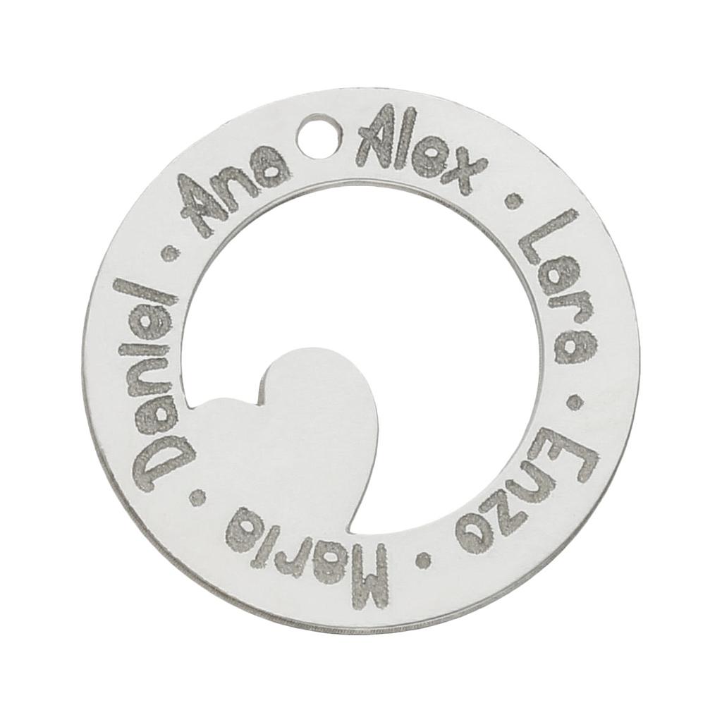 MI HISTORIA - ABALORIO CIRCULO PLATA 925MM