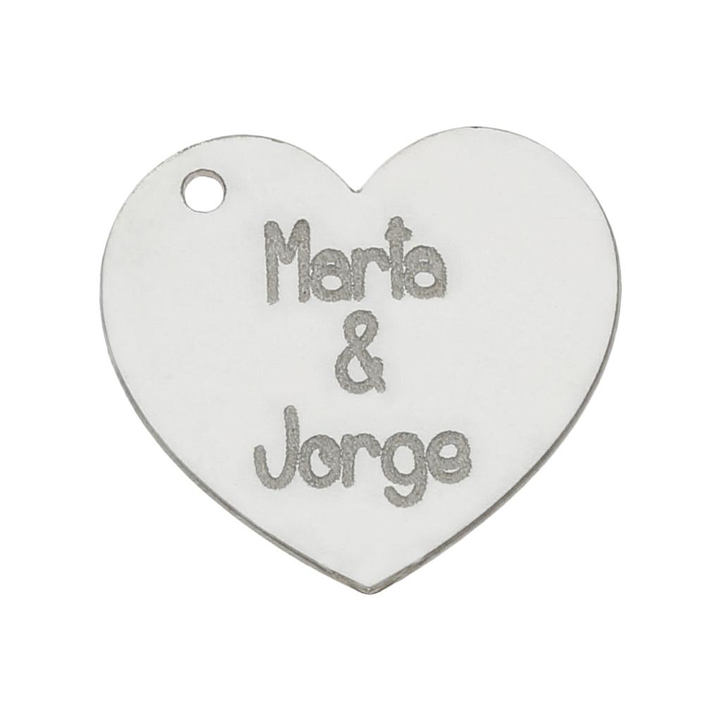 MI HISTORIA - ABALORIO CORAZON PLATA 925MM