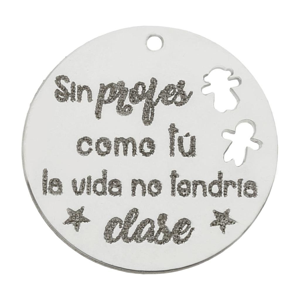 MI HISTORIA - ABALORIO PROFES PLATA 925MM