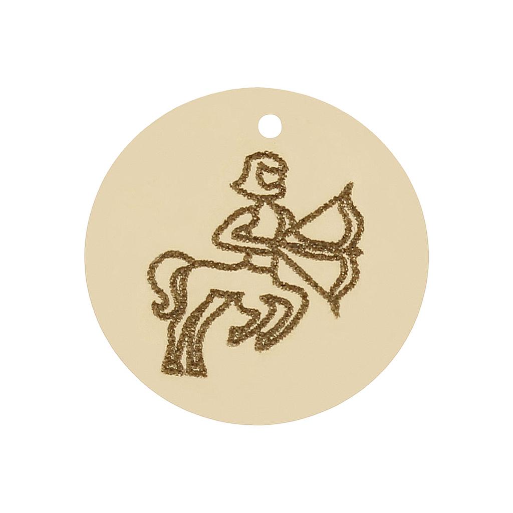 MI HISTORIA - ABALORIO SAGITARIO ORO 18KL