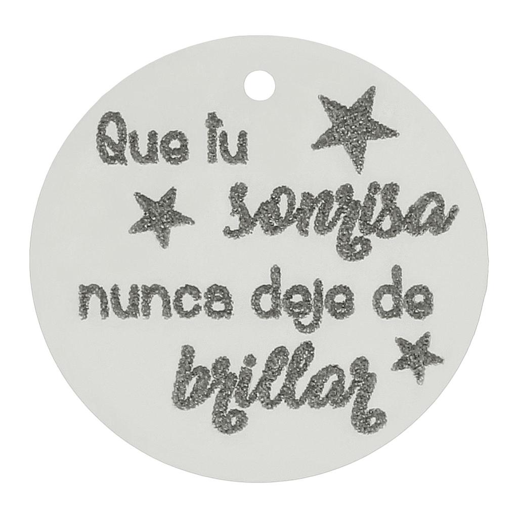 MI HISTORIA - ABALORIO SONRISA PLATA 925MM