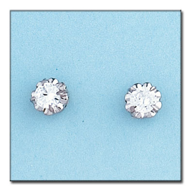 PENDIENTES EN ORO BLANCO DE 18KL 