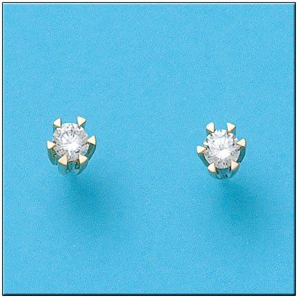 PENDIENTES EN ORO DE 18KL CIRCONITAS