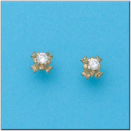 PENDIENTES EN ORO DE 18KL CIRCONITAS