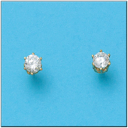 PENDIENTES EN ORO DE 18KL CIRCONITAS