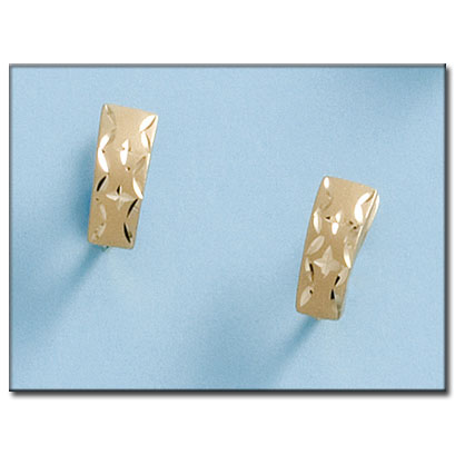 PENDIENTES EN ORO DE 18KL TALLADOS