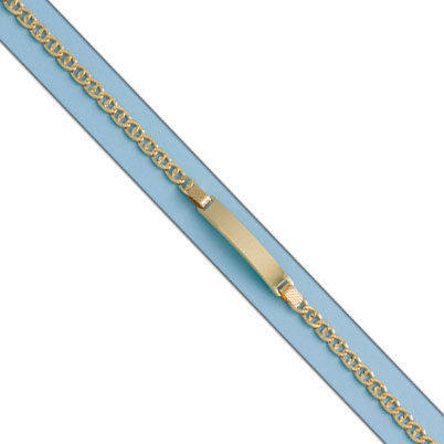 PULSERA ANCLA ORO  18KL CON PLACA