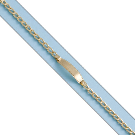PULSERA BARBADA PLACA ORO 18KL