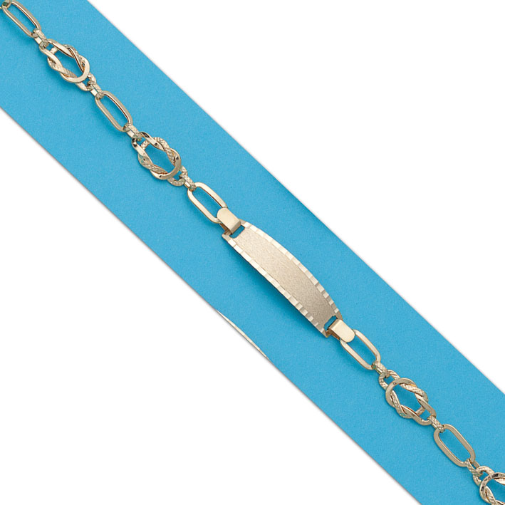 PULSERA CON PLACA ORO 18KL
