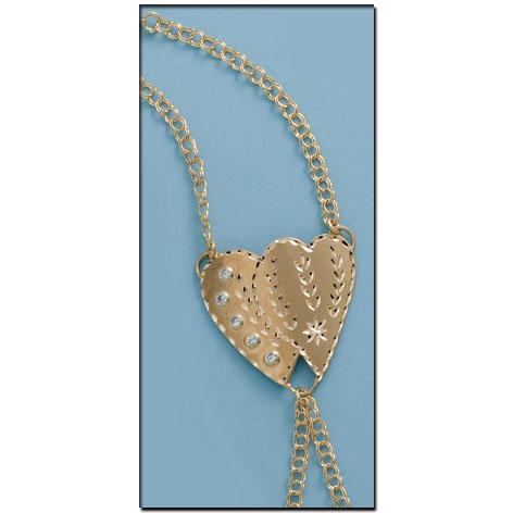 PULSERA DEDO ORO 18KL CORAZONES