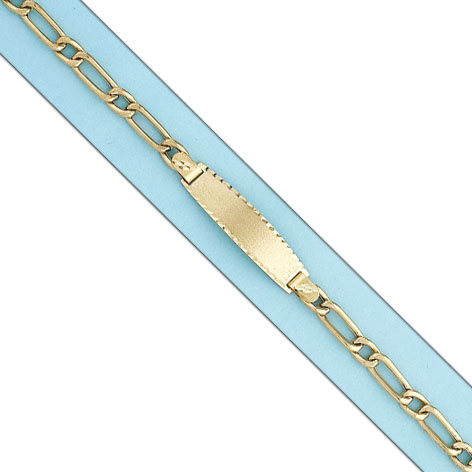 PULSERA HUECA 1x1 PLACA ORO 18KL