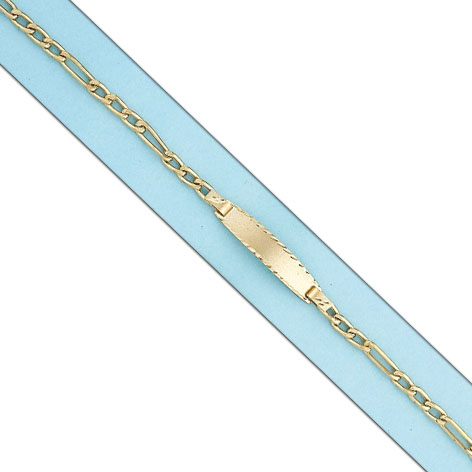 PULSERA HUECA 3x1 PLACA ORO 18KL