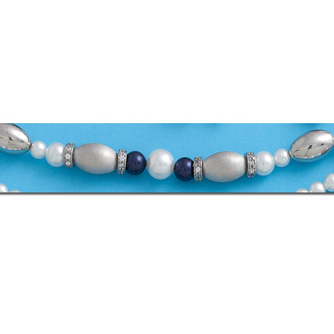 PULSERA PERLAS CHINAS PLATA 925MM