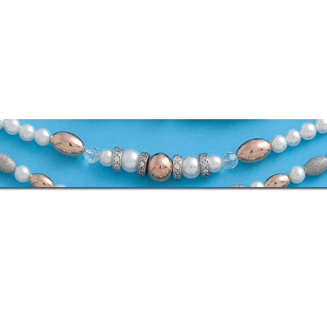 PULSERA PERLAS CHINAS PLATA 925MM