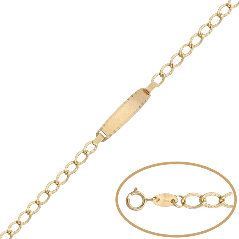PULSERA PLACA ORO 18KL