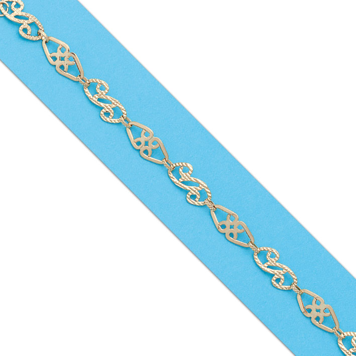 PULSERA TROQUELADA ORO 18KL 
