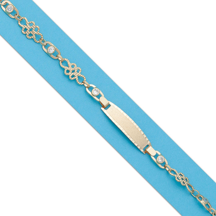PULSERA TROQUELADA ORO 18KL CIRCONITAS
