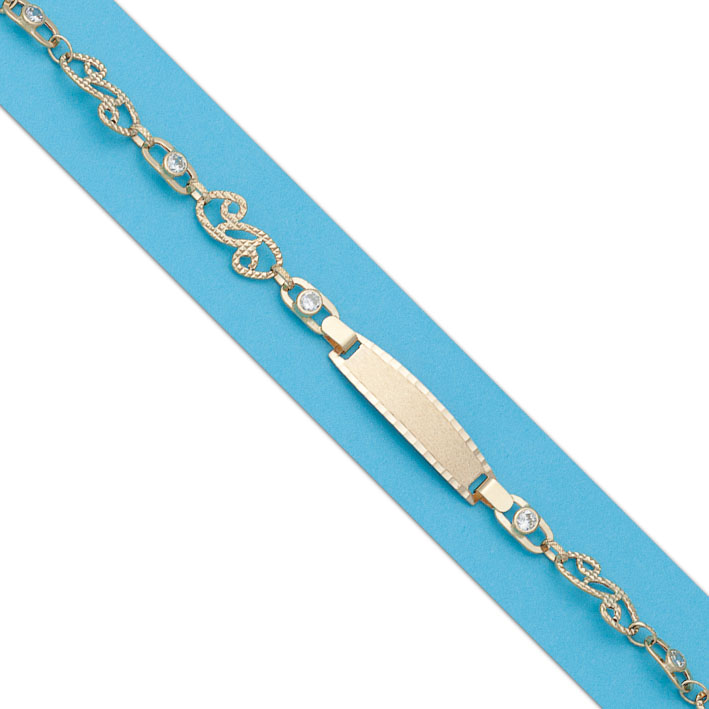 PULSERA TROQUELADA ORO 18KL CIRCONITAS