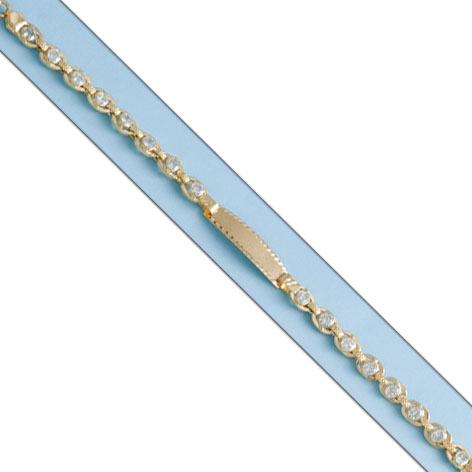 PULSERA TROQUELADA ORO 18KL CIRCONITAS