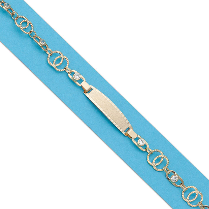 PULSERA TROQUELADA ORO 18KL CIRCONITAS