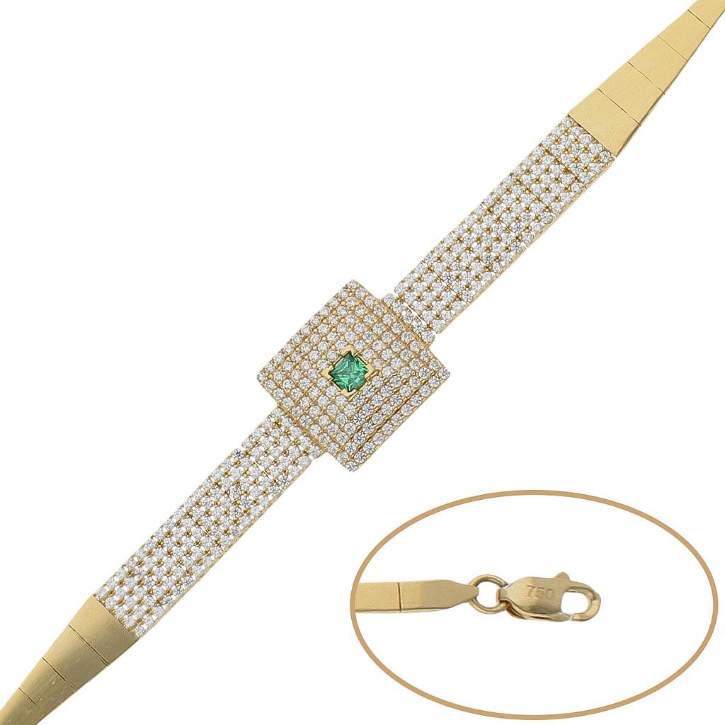 PULSERAS ORO 18KL CIRCONITAS