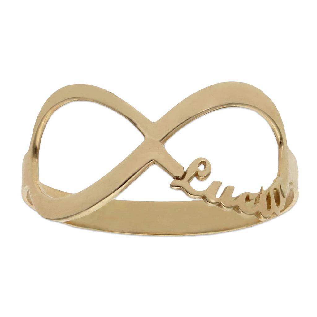 SORTIJA INFINITO NOMBRE ORO 18KL